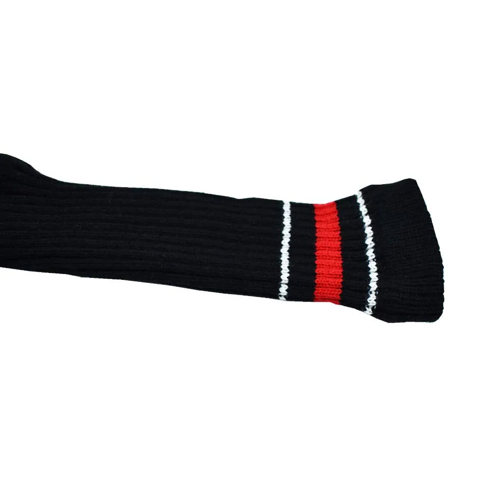Stripes Knitted Golf Club Head Covers 3 Piece Set 1 3 5 Driver and Fairway HeadCovers Fits 460cc Drivers