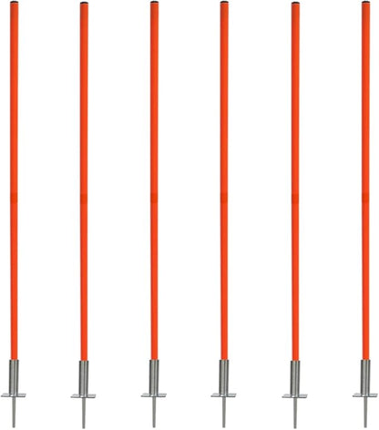 TNZMART Orange Spring Agility Training Pole Set Soccer