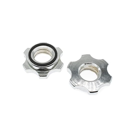 Barbells Hex Nut Anti-Slip 2PCS 25mm Barbell Spin-Lock