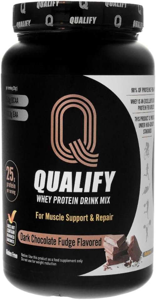 Dark Chocolate Whey Protein Powder Shake, Whey Protein Powder Post Workout Recovery Drink, Gluten Free, Sugar Free, Highly Kosher, 24g Protein, 5.3g BCAA, 1.65lb