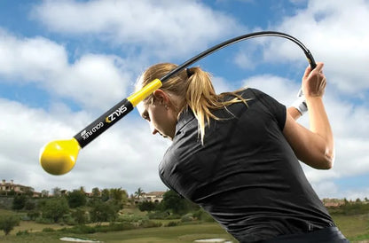 SKLZ Gold Flex Golf Swing Trainer and Warm-Up Stick - Essential Golf Accessories for Golfers, 48"/40” Golf Equipment for Distance, Balance Building, Power & Grip Training, Portable & Course-Legal