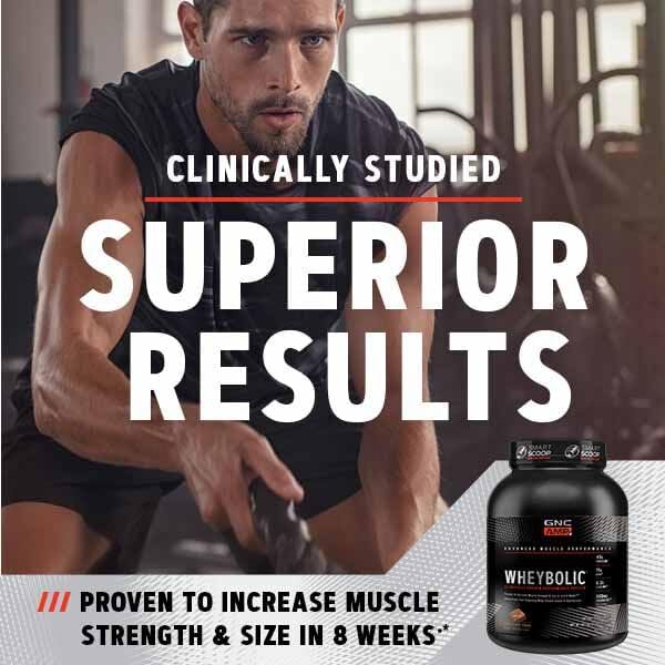 GNC AMP Wheybolic Whey Protein Powder Isolate with BCAA | Targeted Muscle Building and Workout Support Formula |Gluten Free | Cookies and Cream | 25 Servings