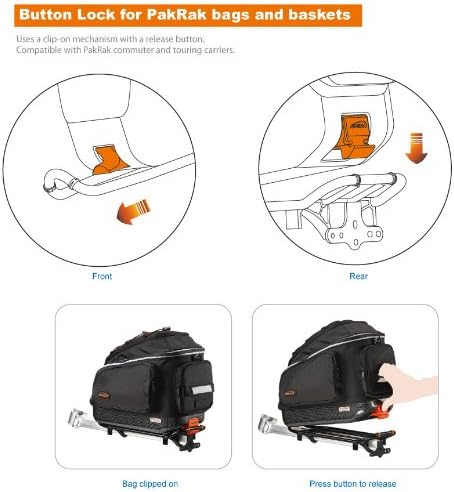 Ibera PakRak Bicycle Seat Post Commuter Rack and Quick-Release Bag