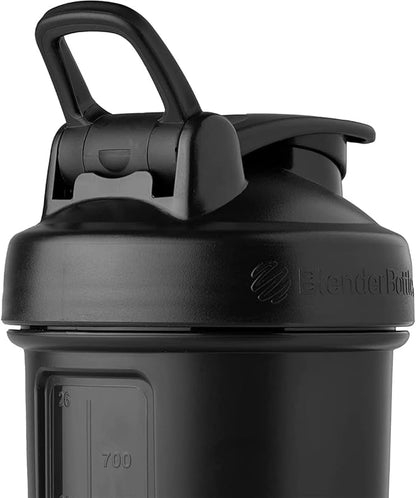 BlenderBottle Classic V2 Shaker Bottle Perfect for Protein Shakes and Pre Workout, 32-Ounce, Black