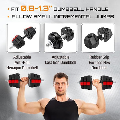 Yes4All Fractional Weight Plates Set of 6 1.25LB 2.5LB 2.5LB 5LB 5LB Pair