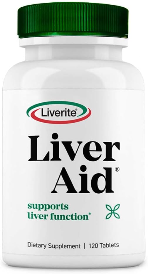 Liverite Liver Aid 120 Tablets, Liver Support, Liver Cleanse, Liver Care, Liver Function, Energy.