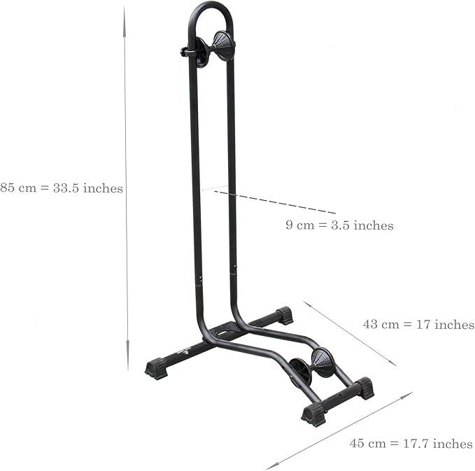 BikeHand Bike Floor Stand Parking Rack Stand - for 24"-29" Mountain MTB & Road Bikes Bicycles Indoor Outdoor Garage Storage - Classic for 3 Bikes