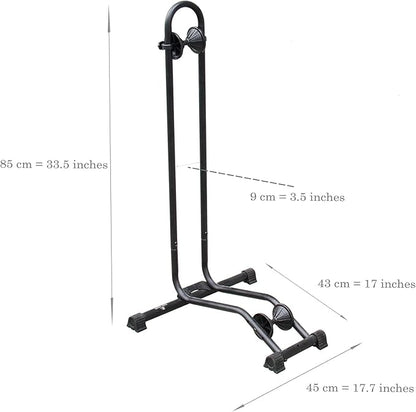BikeHand Bike Floor Stand Parking Rack Stand - for 24"-29" Mountain MTB & Road Bikes Bicycles Indoor Outdoor Garage Storage - Classic for 3 Bikes