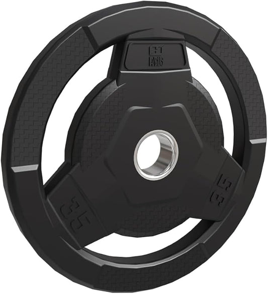 Weight Plate 2-Inch Rubber Coated Olympic Grip Plate 2.5/5/10/15/25/35/45 LB