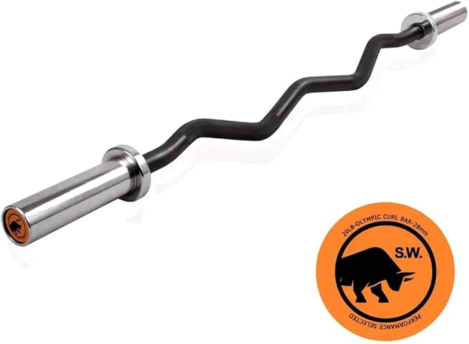 Chong Olympic Barbell 47Inch-4FT-350lb /86Inch-7FT-1500lb EZ Curl Weight Bar