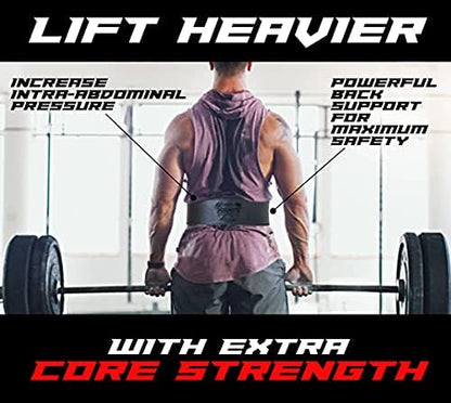 Arsa Fitness Weightlifting Adjustable Lever Belt for Men 10MM Thickness 4" Width