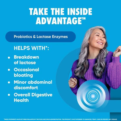 Digestive Advantage Lactose Defense - Breaks Down Lactose to Defend Against Digestive Upset, 96 Capsules (Pack of 2)