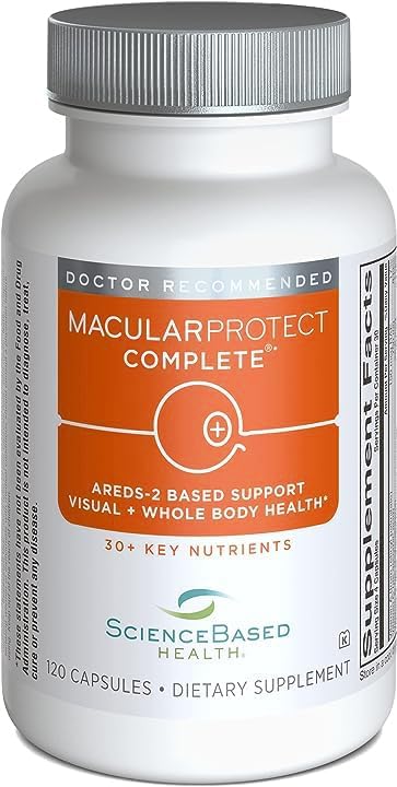 MacularProtect Complete All-in-One AREDS 2 Vitamin & Mineral Supplement and Whole Body Multinutrient - 30+ Key Nutrients Protects Macular and Whole Body Health -120 Capsules