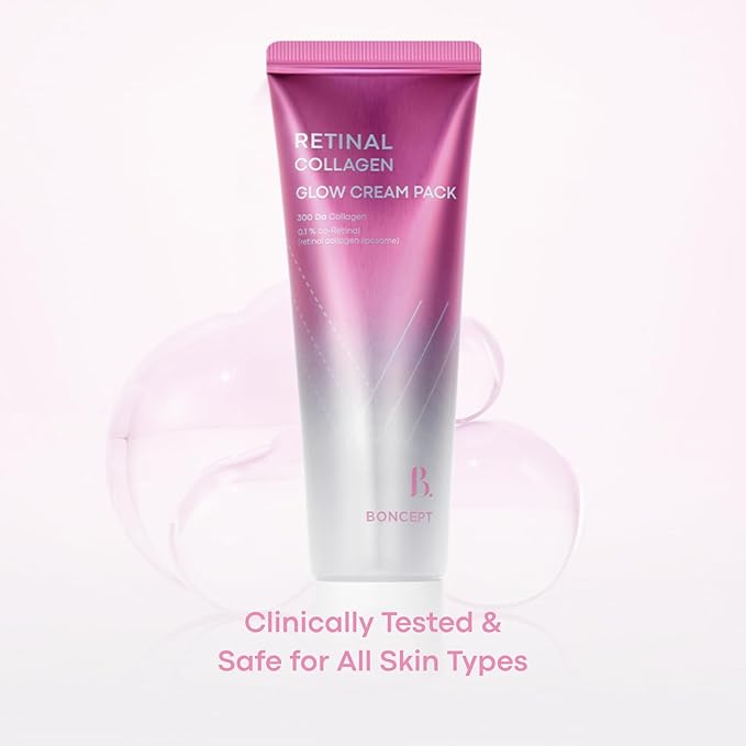 RETINAL COLLAGEN GLOW CREAM PACK, 1.69fl.oz/50ml, Hydrating, Moisture-Rich Cream, Nourishing Sleeping Pack, Soothing Facial Mask, Plumping&Firming