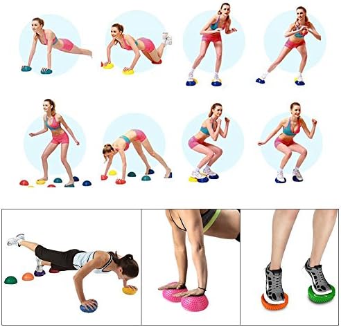 VGEBY Foot Massage Ball Inflatable Half Yoga Balls