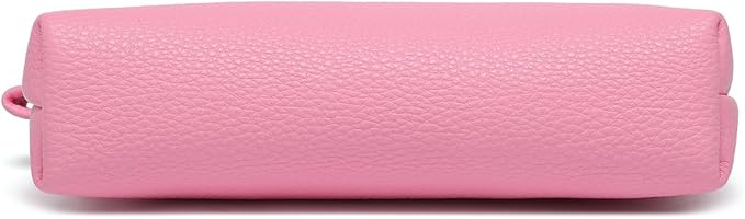 PU Leather Makeup Simple and Convenient Handbag Small Exquisite Storage Bag (Pu/Azalea Pink)