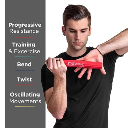 THERABAND FlexBar, Tennis Elbow Therapy Bar, Relieve Tendonitis