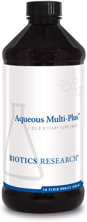 Biotics Research Aqueous Multi Plus Liquid Multi Vitamin and Mineral, Full Spectrum Vitamin and Mineral Formula, 16 Fluid Ounces