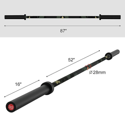 Olympic Barbell EZ Bar Curl Bar 4ft/5ft/7ft 2 Inch (300lb/330lb/400lb/700lb/1000lb/1500lb)
