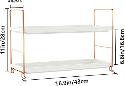 FSyueyun 2-Tier Makeup Shelf Organizer for Vanity
