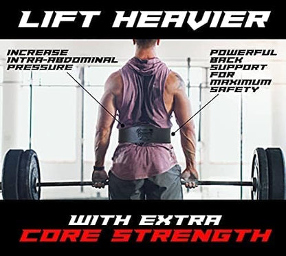 Weightlifting Adjustable Lever Belt for Men & Women 10MM Thickness 4" Width-