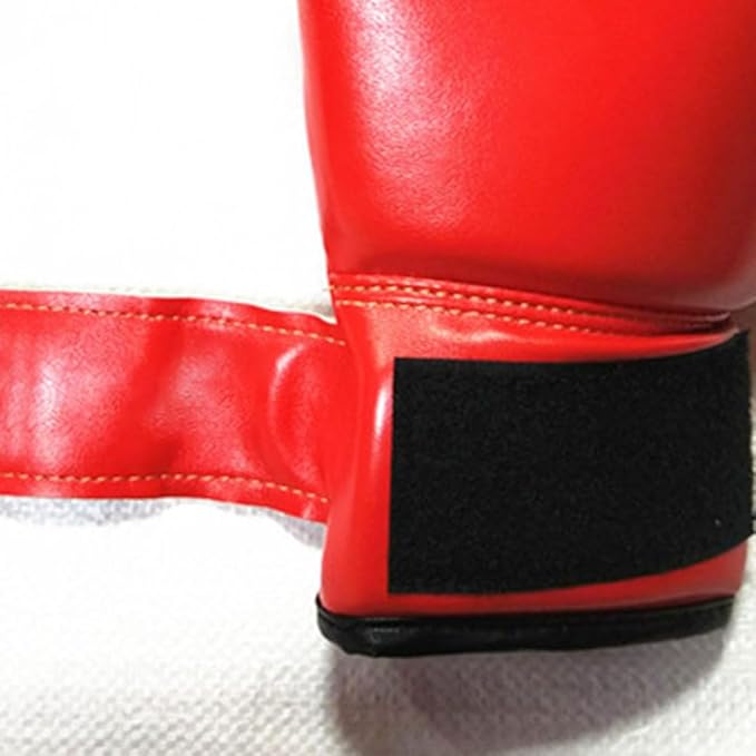 Garneck Kids Boxing Gloves Training Gloves Training Mitts Junior Punch PU Leather Sponge Filled for Toddler and Youth Red
