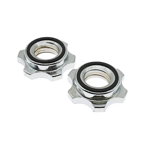 Barbells Hex Nut Anti-Slip 2PCS 25mm Barbell Spin-Lock