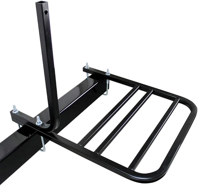 Quick Products QPRBM2R RV Bumper-Mounted 2-Bike Rack with Adjustable Width and Stabilizer Post