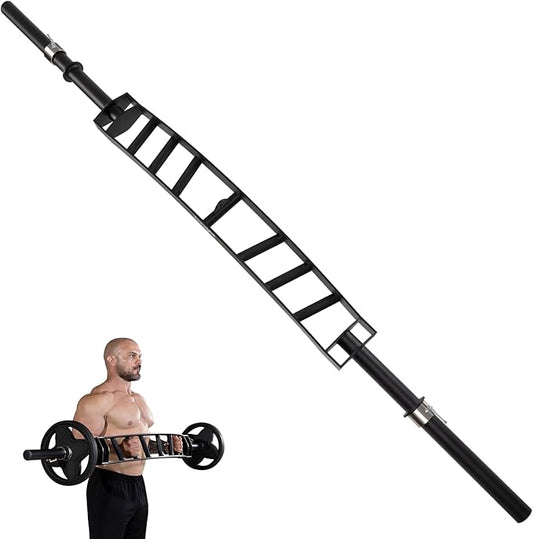 Yes4All Multi Grip Barbell & Cable Attachment - 2 Collars,