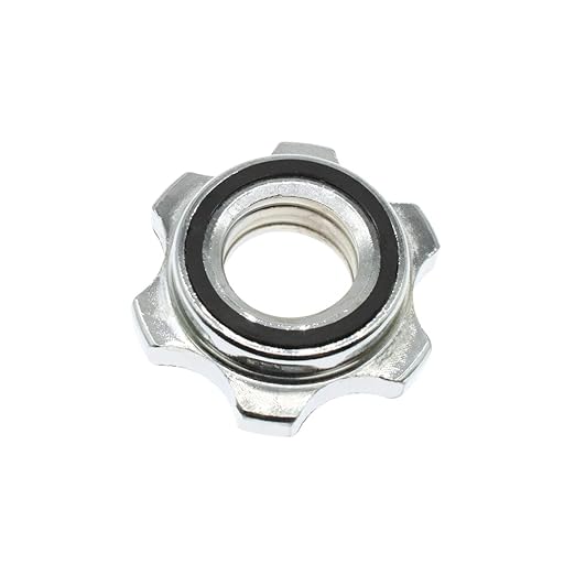 Barbells Hex Nut Anti-Slip 2PCS 25mm Barbell Spin-Lock