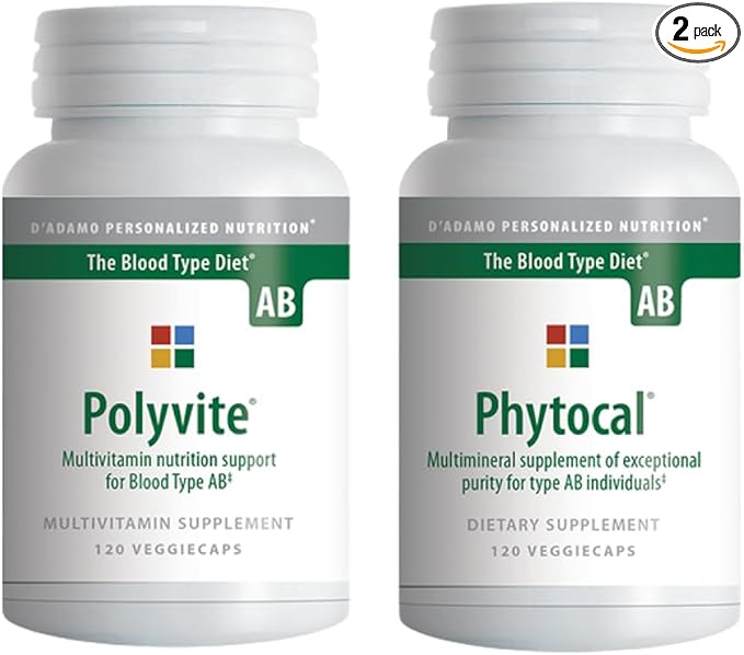 D'Adamo Personalized Nutrition - Optimal Health Stack (Blood Type AB)