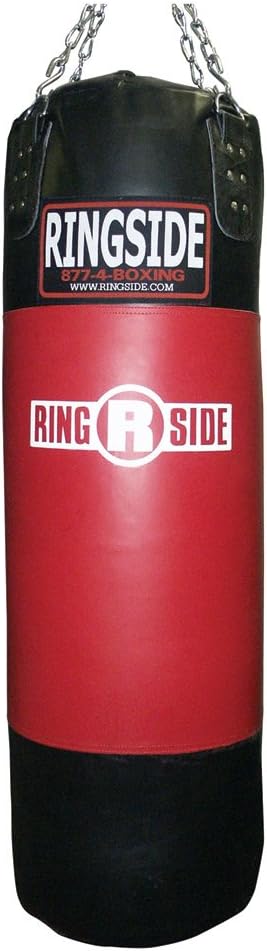 Ringside Unfilled Large Leather Heavy Bag Shells,Red / Black