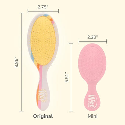 Wet Brush Original Detangler, Rays (Sun Days), Ultra-Soft IntelliFlex Bristles Glide Through Tangles, Detangling Hair Brush (Wet & Dry), Women & Men, Limited Edition