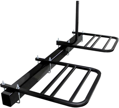 Quick Products QPRBM2R RV Bumper-Mounted 2-Bike Rack with Adjustable Width and Stabilizer Post