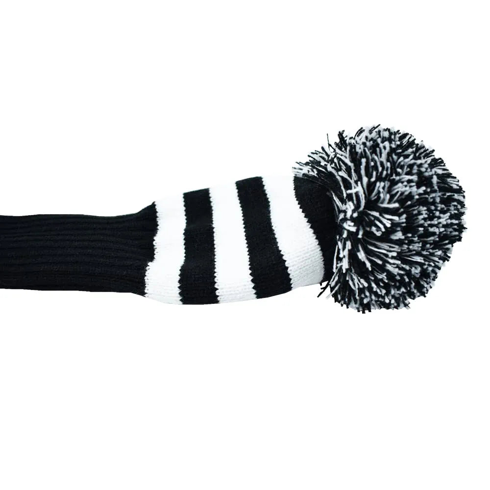 Stripes Knitted Golf Club Head Covers 3 Piece Set 1 3 5 Driver and Fairway HeadCovers Fits 460cc Drivers