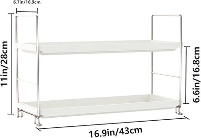 FSyueyun 2-Tier Makeup Shelf Organizer for Vanity