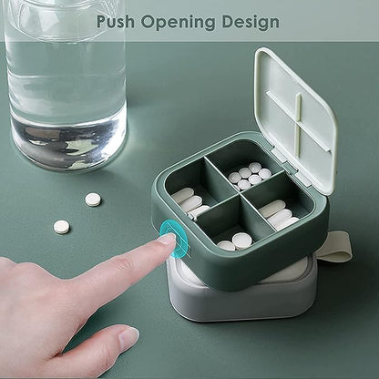 Trunature Prostate Plus Health Complex, 250 Softgels Bundle Pill Oragnizer, Small Cute Pill Container for Medicine, Vitamins, Green