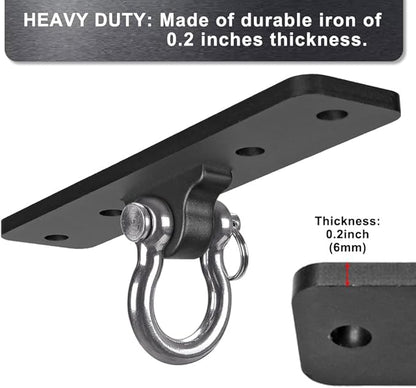 Kipika Heavy Bag Hanger - Heavy Duty Punching Bag Mount Steel Hanger Bracket, Ceiling Wall Mount Wood Beam Hook Holder for Boxing, Kickboxing, and Home Gym Fitness Equipment