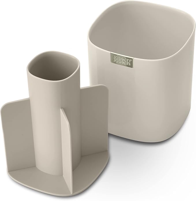 Joseph Joseph Viva - Tiered Makeup Brush Pot Organiser with dividers for brushes, eyeliners, lip pencils, mascara storage