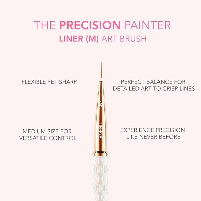 Kiara Sky Nail Art Brush | M Liner | 9mm flexible sharp point