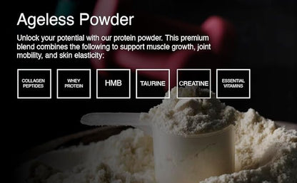 Vanilla Whey Protein Powder and Collagen Peptides for Those Over 40. Supports Muscle Building and Joint Health with 24g Protein, creatine, HMB, and Vitamins (30 Servings, Vanilla)