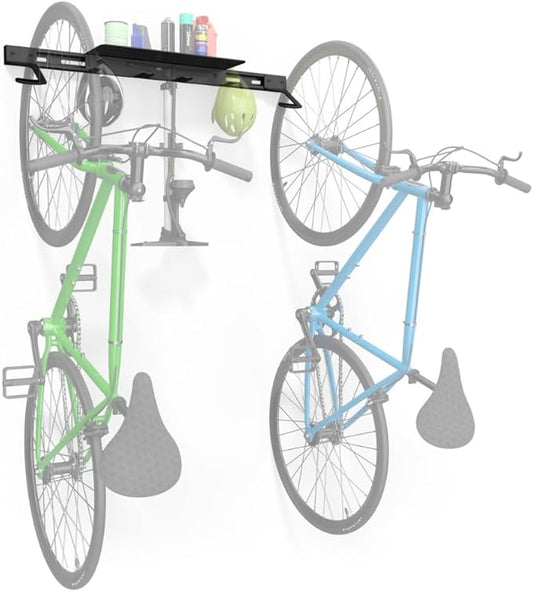 Koova Wall Mount Bike Rack | Steel Bike Mount | Adjustable Hangers | Easy Mount | USA Made