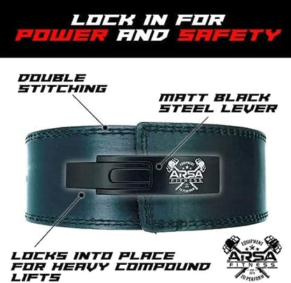 Weightlifting Adjustable Lever Belt for Men & Women 10MM Thickness 4" Width-