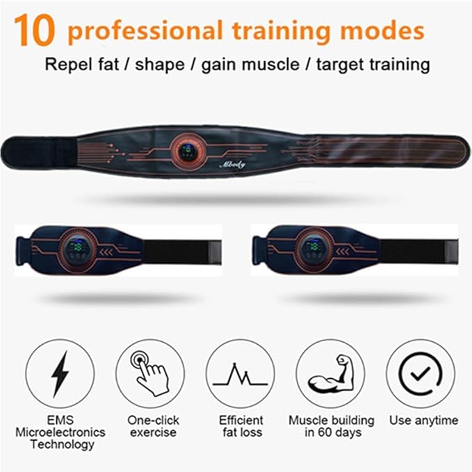 EMS Fitness Workout Belt for Abdominal/Waist/Arm/Leg Full Set 23''-60''