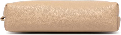 PU Leather Makeup Simple and Convenient Handbag Small Exquisite Storage Bag (Pu/Sandy)
