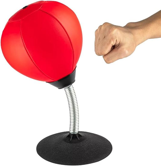 Stress Buster Desktop Punching Bag - Suctions to Your Desk, Heavy Duty Stress Relief Ball, Funny Gifts for Boss or Coworker, Perfect for Kids and Adults, Easter
