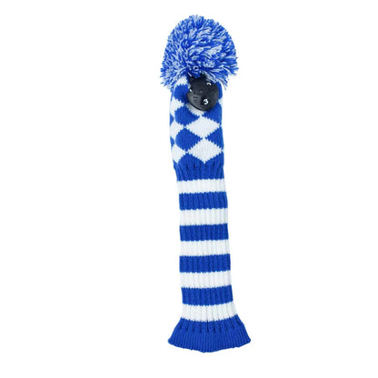 Stripes Knitted Golf Club Head Covers 3 Piece Set 1 3 5 Driver and Fairway HeadCovers Fits 460cc Drivers