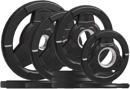Weight Plate 2-Inch Rubber Coated Olympic Grip Plate 2.5/5/10/15/25/35/45 LB