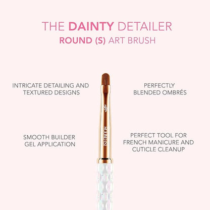 Kiara Sky Professional Nails *NEW* Gel Nail Art Brushes (Nail Art Brush - S Round)