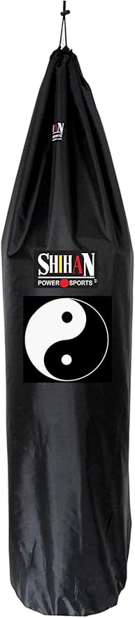 SHIHAN Power Sports Boxing Bag Cover YIN YANG Waterproof 5-6ft & 24inch Diameter Large Punch Outdoor Protection for Your, Ideal freestanding Bags, Black